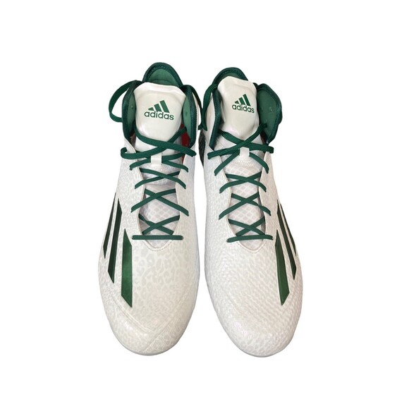 Adidas Adizero Football Cleats‎ Size 10.5 Green/White main image 7